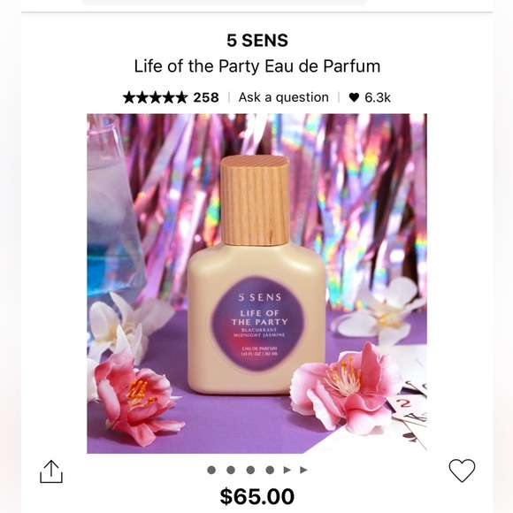 NIB: 5 Sens Life Of The Party Eau De Parfum• Full Size - Picture 2 of 5